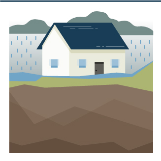 dégats liés à une zone inondable