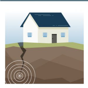 dégats liés à une zone sismique